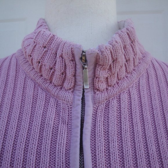 Van Heusen Quarter Zip Knit Sweater Women's Size XL - Picture 2 of 10